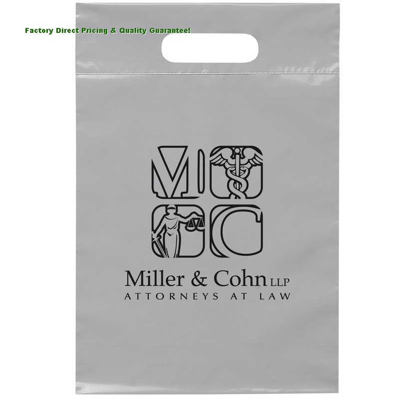 Factory Direct Promotional Plastic Bags Die Cut Handle