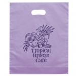 China Custom Frosted Die Cut Handle Plastic Bags